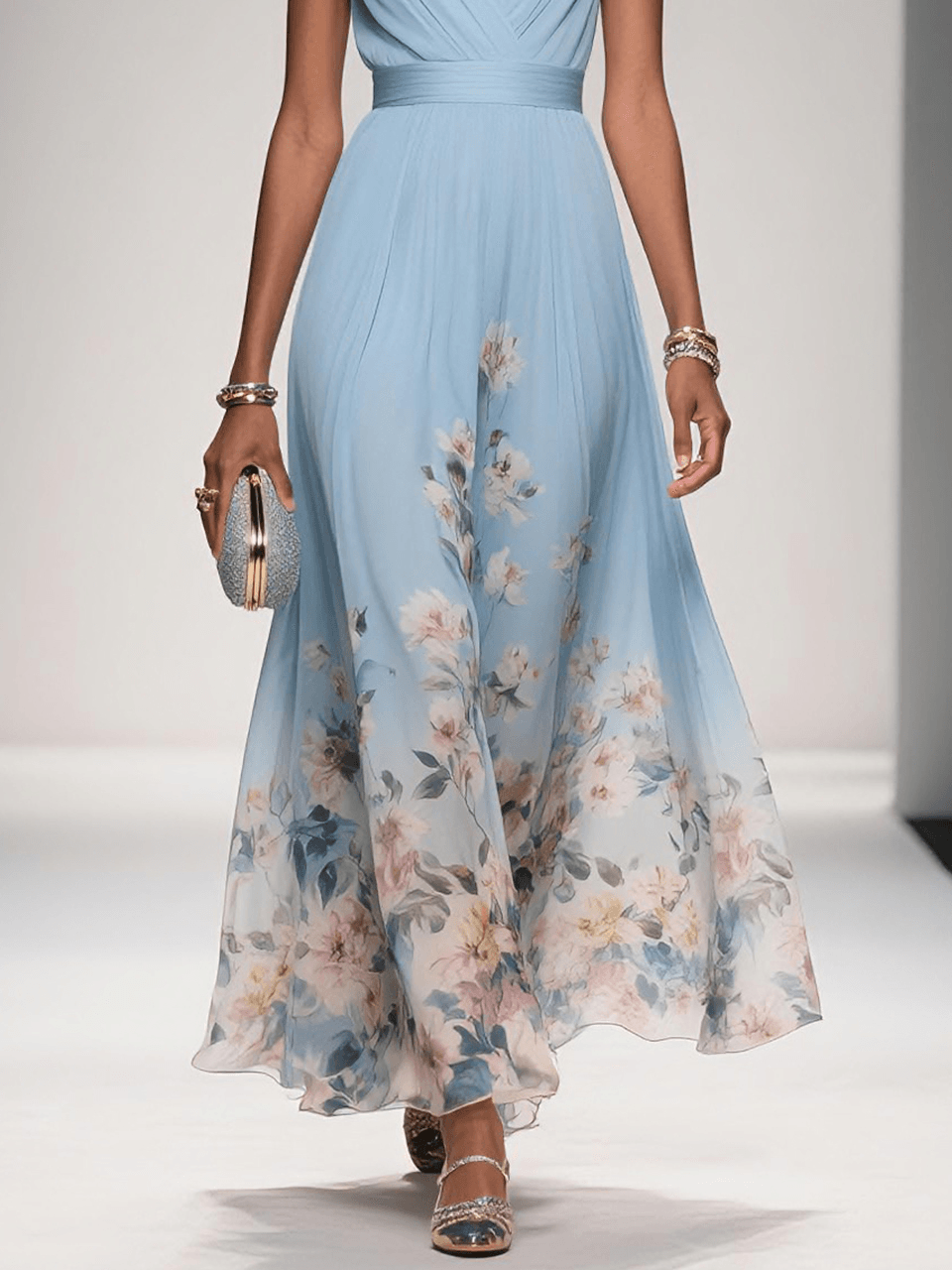 Fiona | Women Floral Print Wedding Guest Dress